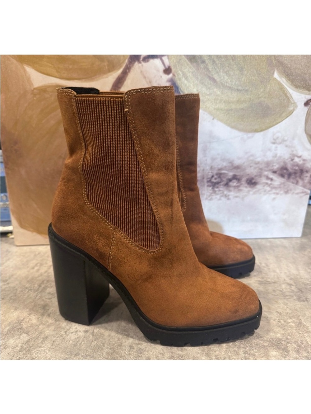 Chelsea & Violet Filip Suede Chelsea Boots, Size 10 M